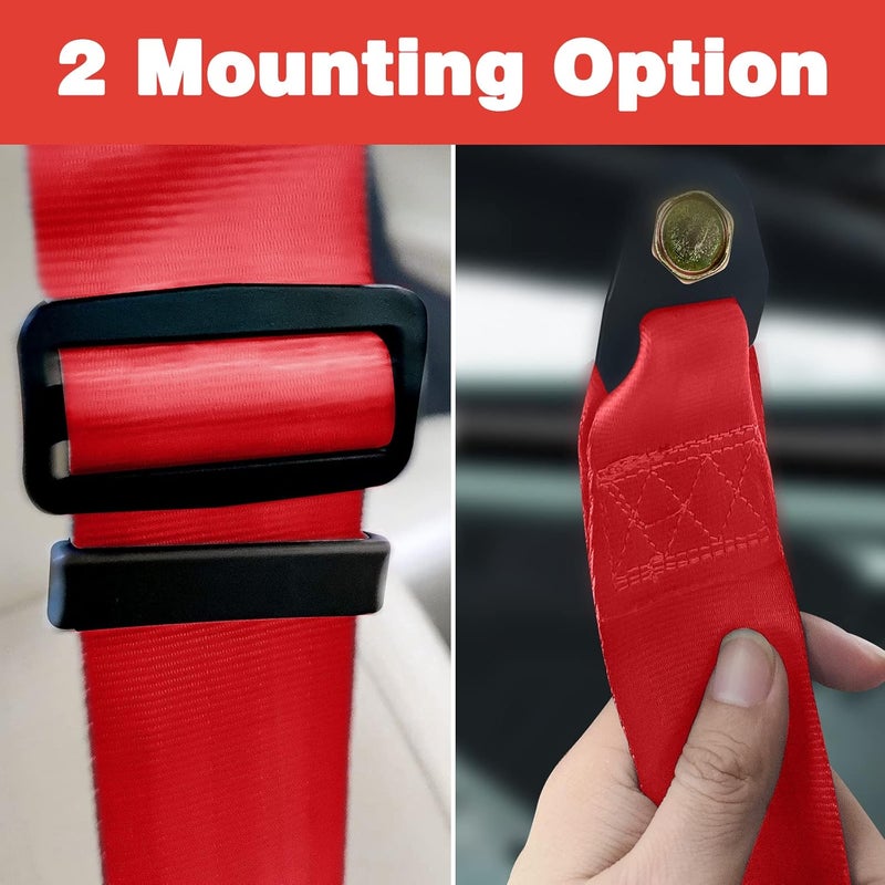 Yakitoko Universal 4 point Safety Harness Set 2" Fits Go Kart,UTV,ATV,Racing Red - Image 5